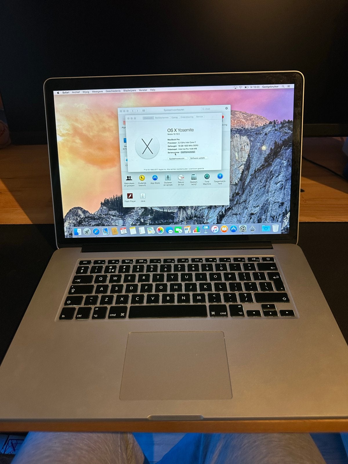 MacBook Pro 15 inch (2014) - Intel i7, 16GB RAM, 256GB SSD, MacBook Pro, Gebruikt, 256 GB, 2 tot 3 Ghz