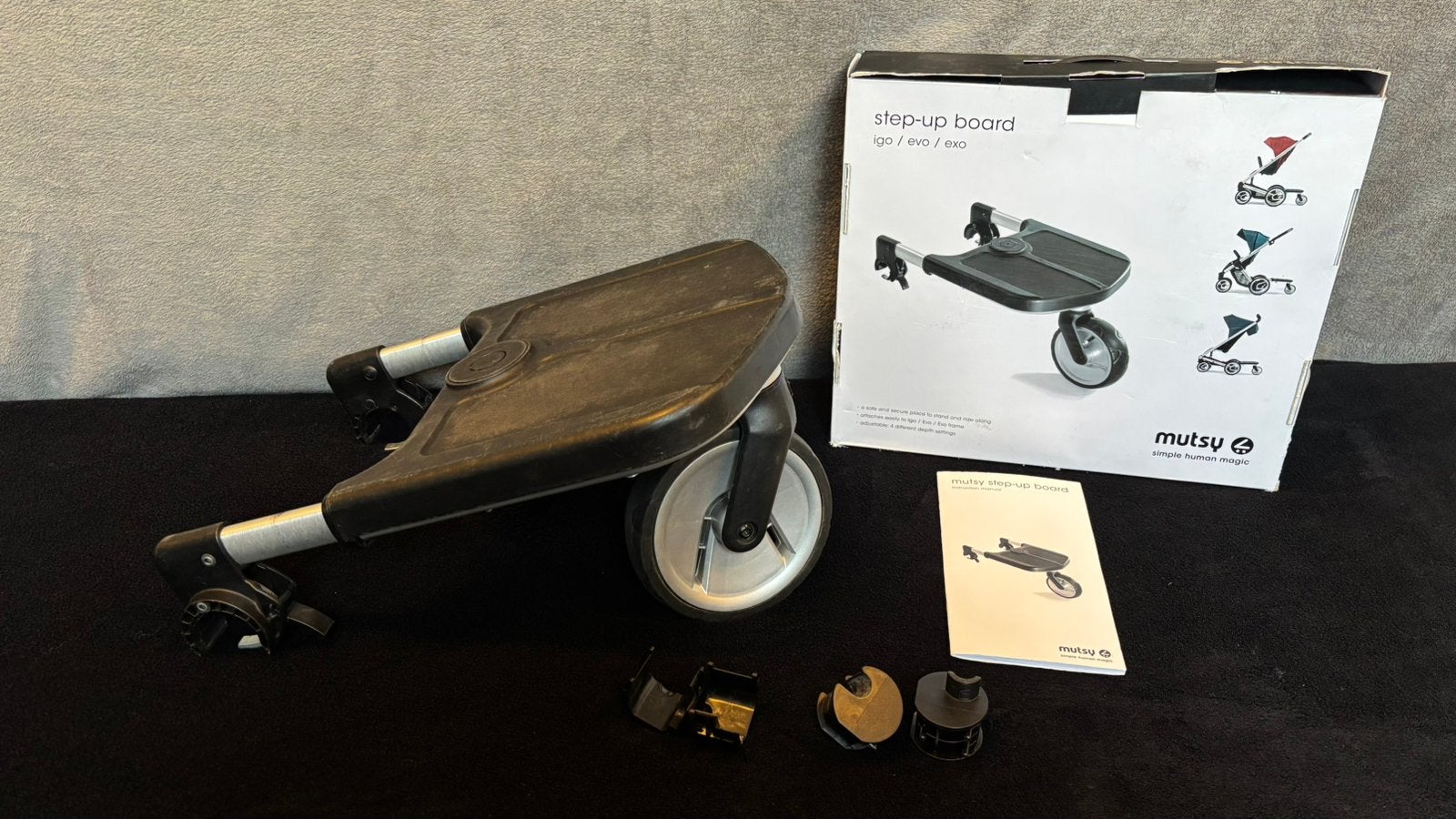 Mutsy step up board, Kinderen en Baby's, Gebruikt, Verstelbare duwstang, Mutsy, Ophalen