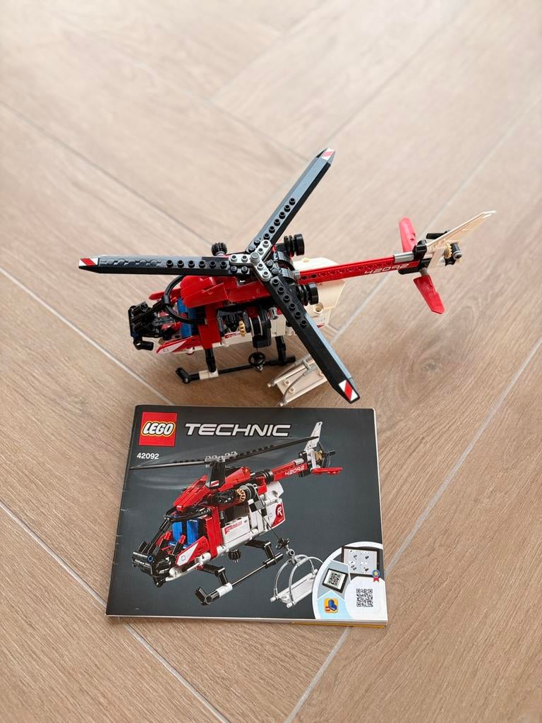 Lego helikopter technic, 42092, Lego, Ophalen of Verzenden, Zo goed als nieuw, Technic
