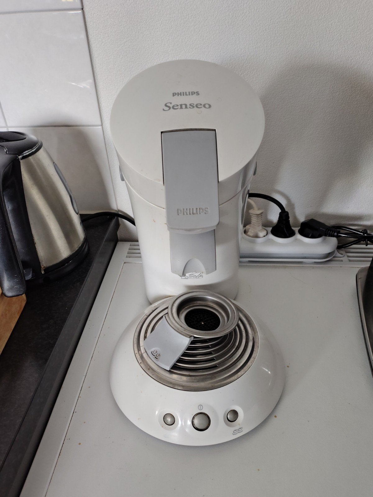 Philips Senseo Koffiezetapparaat Wit - Goede Staat, Koffiepads en cups, Gebruikt, Koffiemachine, Ophalen of Verzenden