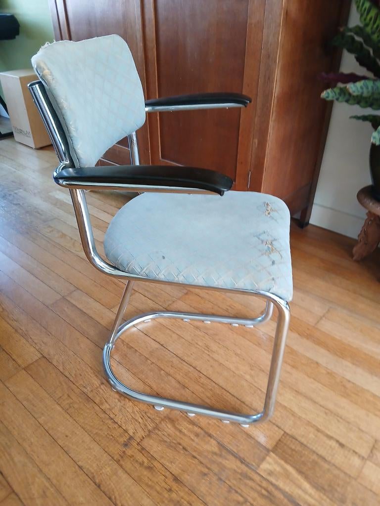 Gispen De Wit chromen buisframe jaren zwevend 60 model??, Ophalen, Huis en Inrichting