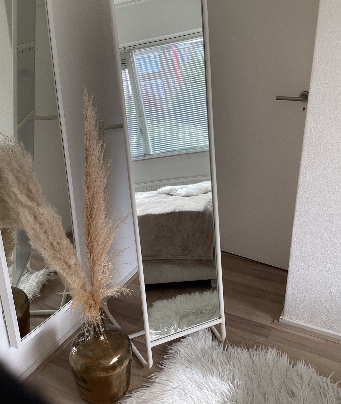 Schittrende staande passpiegel met opbergruinye, Huis en Inrichting, Ophalen, Rechthoekig, Minder dan 50 cm, 150 tot 200 cm