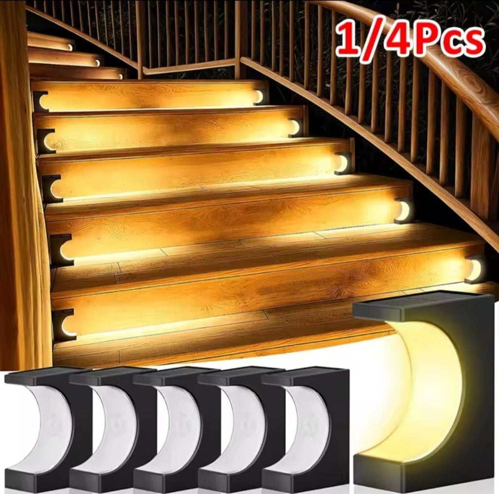 Outdoor Solar LED verlichting voor trappen (warm wit licht), Ophalen, Zonne-energie, Kunststof, Minder dan 50 watt