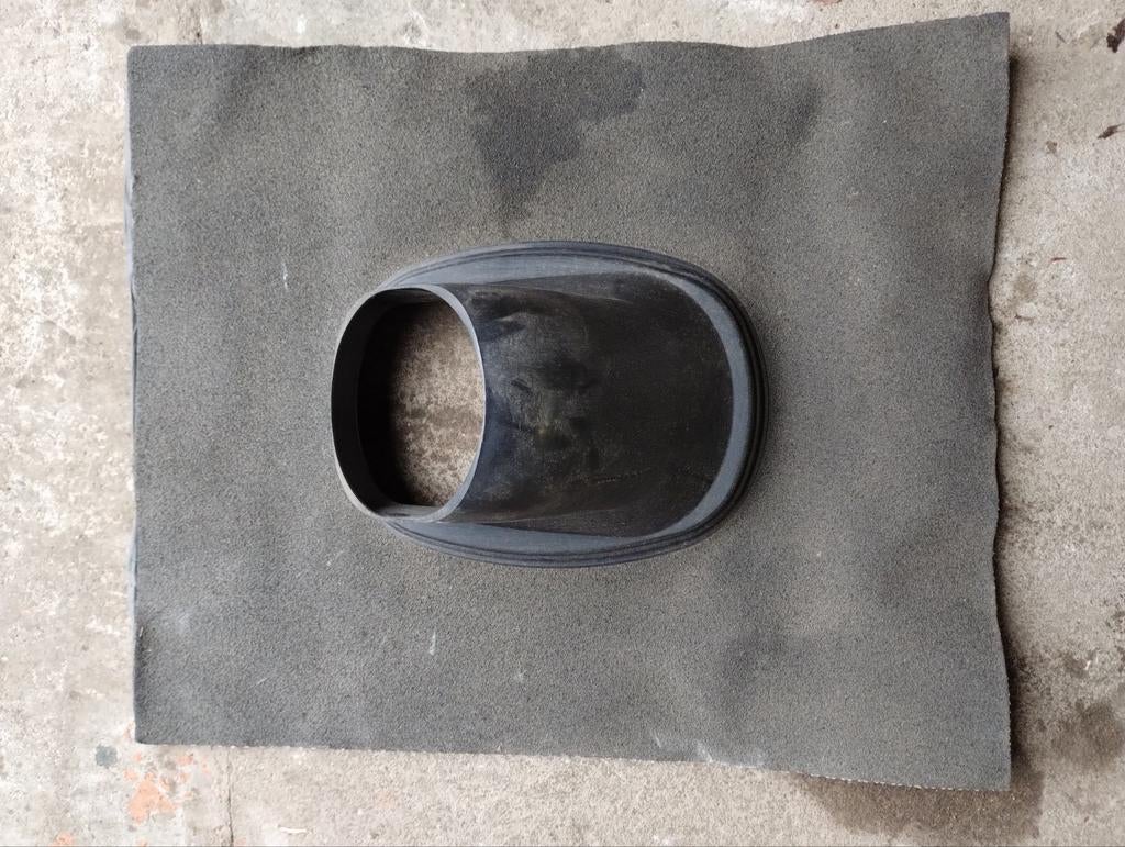 Ubbink dakdoorvoerpan 131mm, Kunststof, Zwart, Overige typen, Nieuw