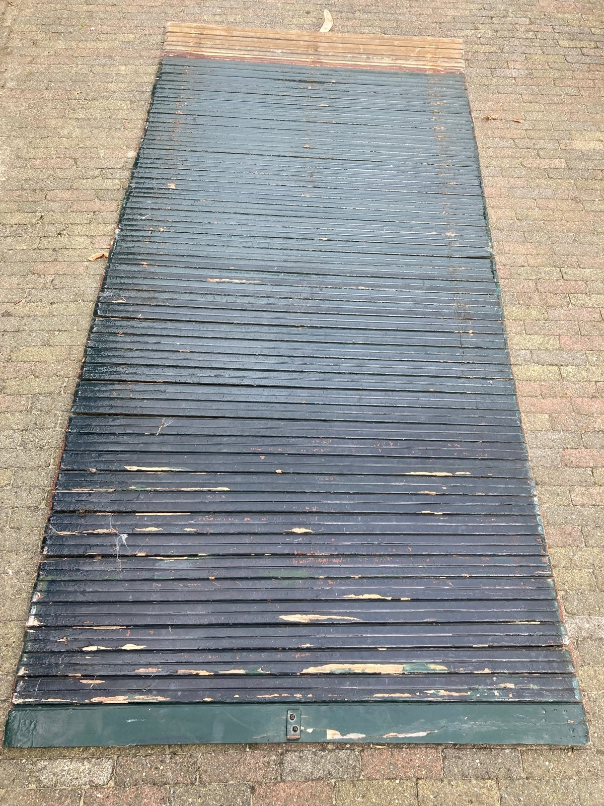 Rolluik / Luik van hout - ca. 2.30 x 1.08 M, Gebruikt, 200 cm of meer, Ophalen of Verzenden, Overige kleuren