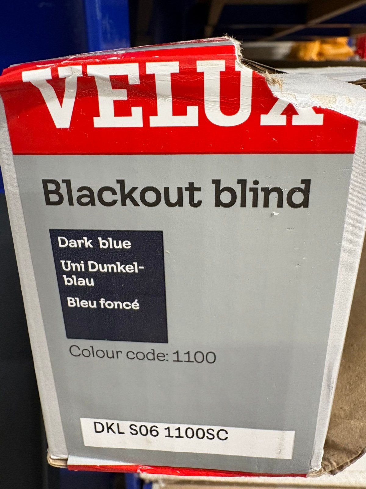 Nieuw Velux DKL S06 verduisterend rolgordijn - Donkerblauw, Ophalen, Nieuw, Grijs, Minder dan 100 cm