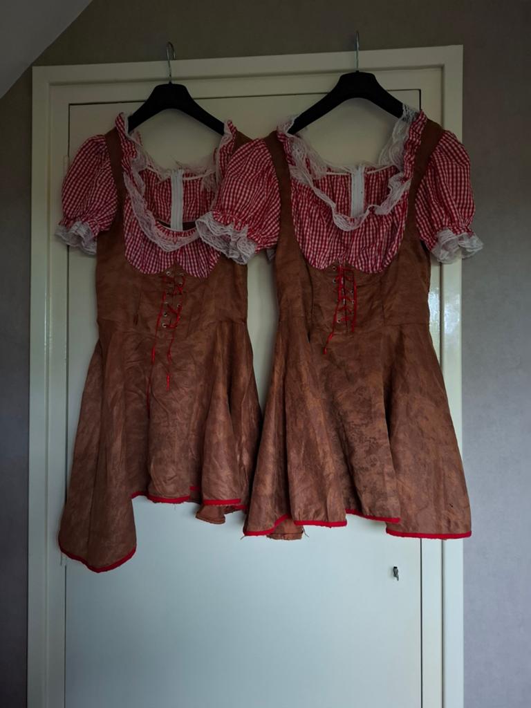 2 Oktoberfest jurkje carnaval verkleedfeest jurkjes 36/38, Kleding | Dames, Carnavalskleding en Feestkleding, Ophalen, Maat 36 (S)