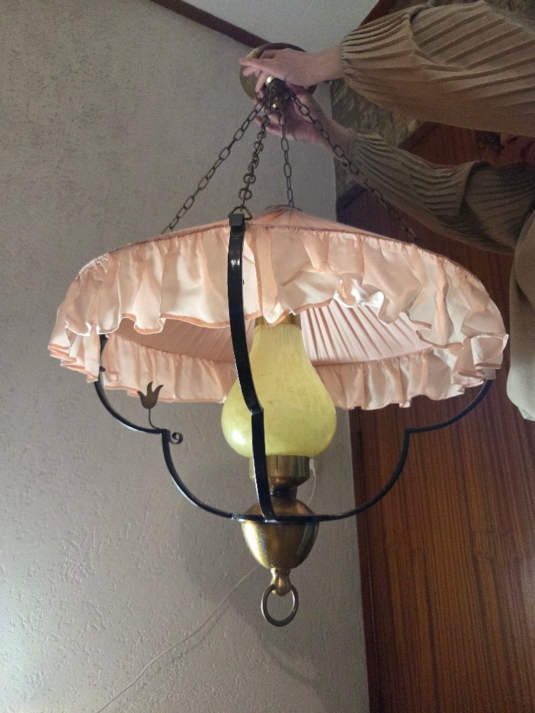 unieke lamp ("opknapper"), Ophalen, Gebruikt, Glas