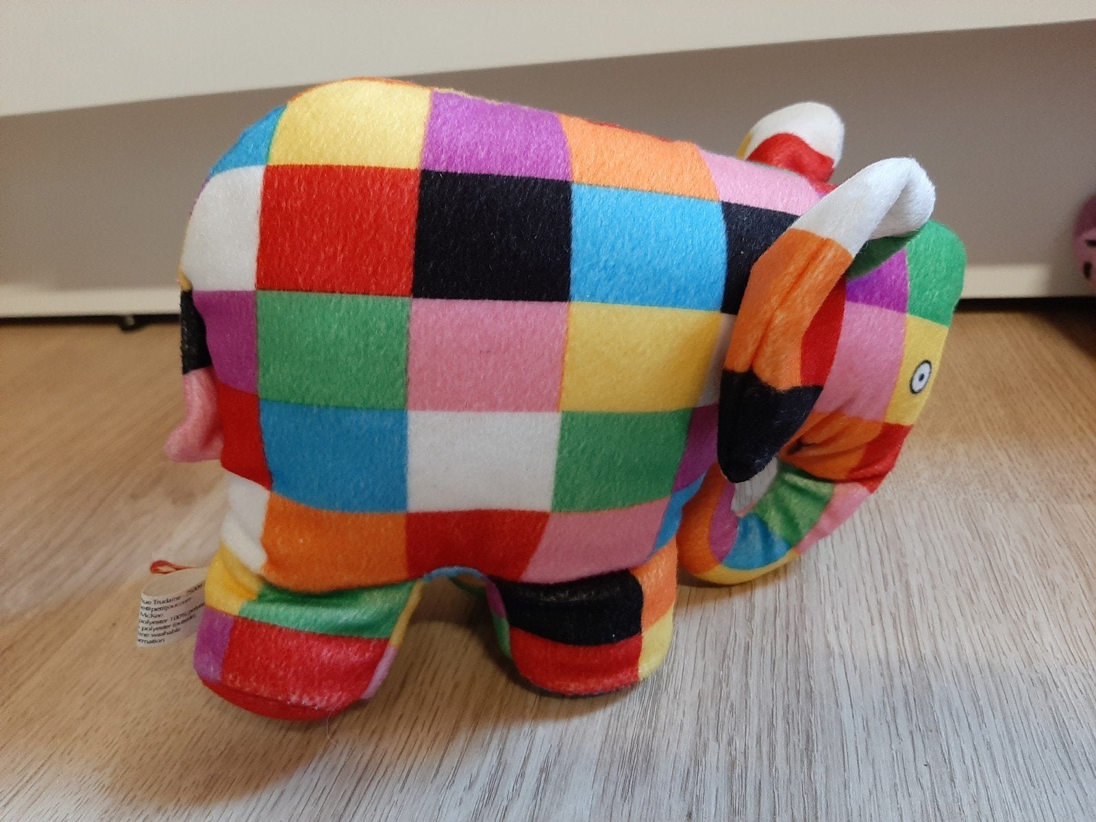 Elmer knuffel olifant 18 cm, Ophalen of Verzenden, Olifant