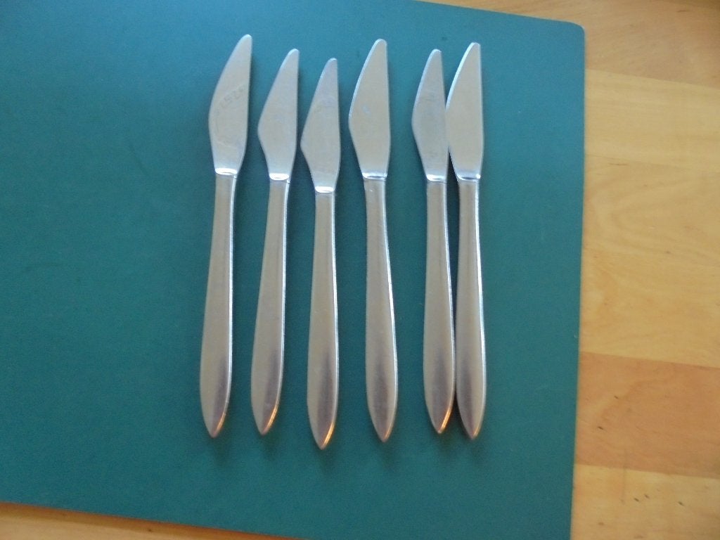 Gero zilduro 750 messen  6 messen duoblok 20.5 cm met kartel, Ophalen of Verzenden, Rvs of Chroom