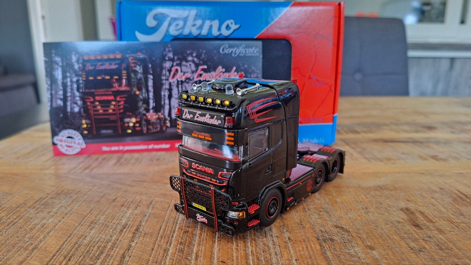 Emslander der scania tekno, Ophalen of Verzenden, Nieuw, Bus of Vrachtwagen, Tekno