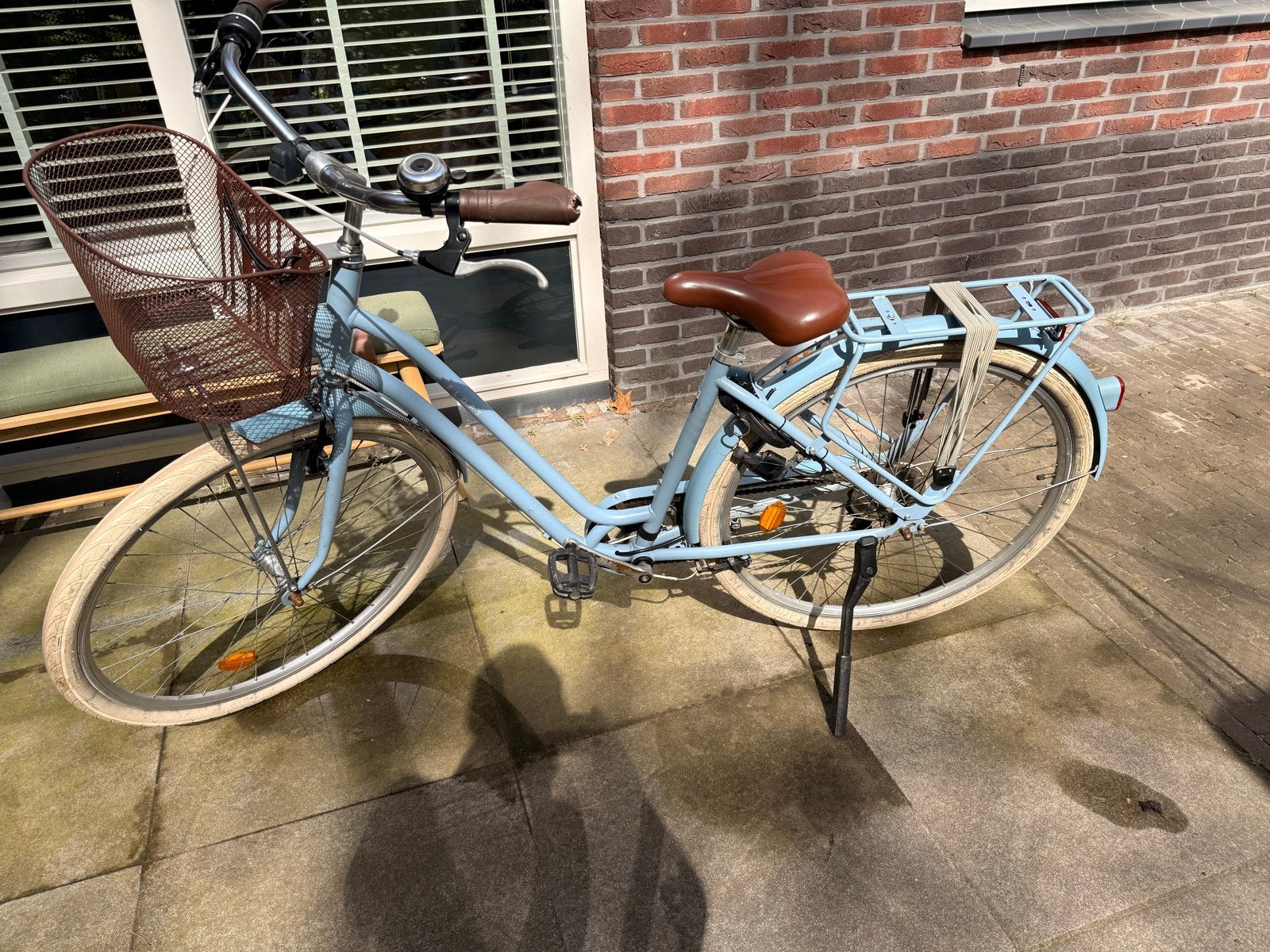 Elops 520 meisjesfiets 28 inch, 6 versnellingen - Opknapper, Fietsen en Brommers, Fietsen | Meisjes, Gebruikt, Velgrem, Versnellingen