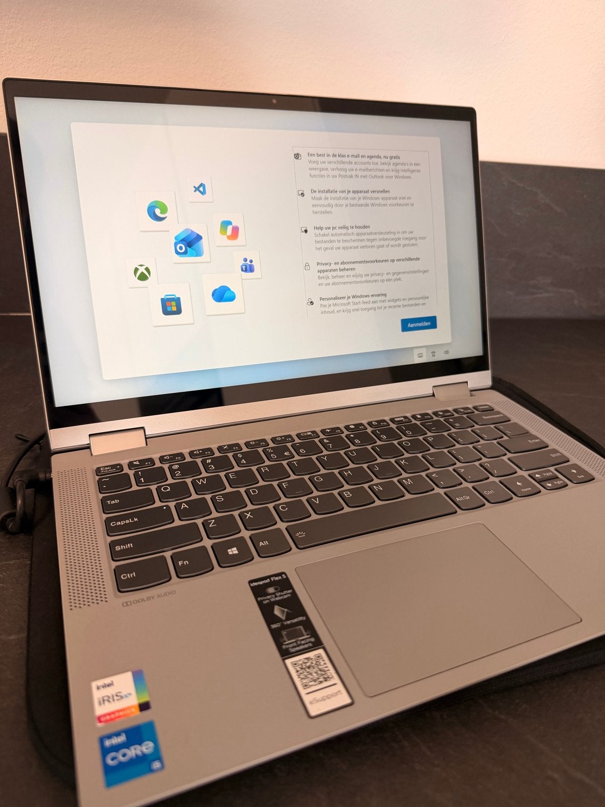 Lenovo IdeaPad Flex 5 14ITL05 - i5, 8GB RAM, 256GB SSD, Computers en Software, Gebruikt, 2 tot 3 Ghz, Qwerty, 8 GB