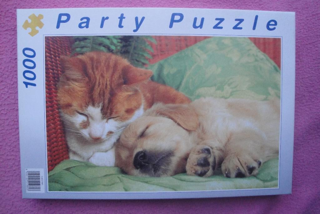 PARTY PUZZLE 1.000 stukjes voor 1,95euro., Ophalen of Verzenden, 500 t/m 1500 stukjes, Zo goed als nieuw, Legpuzzel