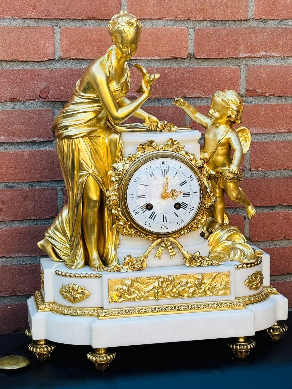 Top pendule, Antiek en Kunst, Antiek | Klokken, Ophalen of Verzenden