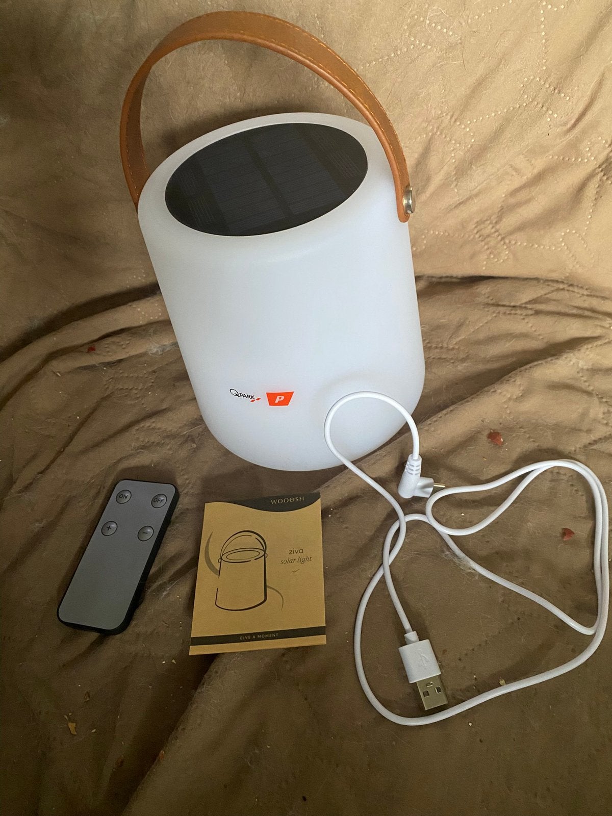 Wooosh ziva solar lamp oplaadbare solarlamp., Ophalen of Verzenden, Zo goed als nieuw, Minder dan 50 cm