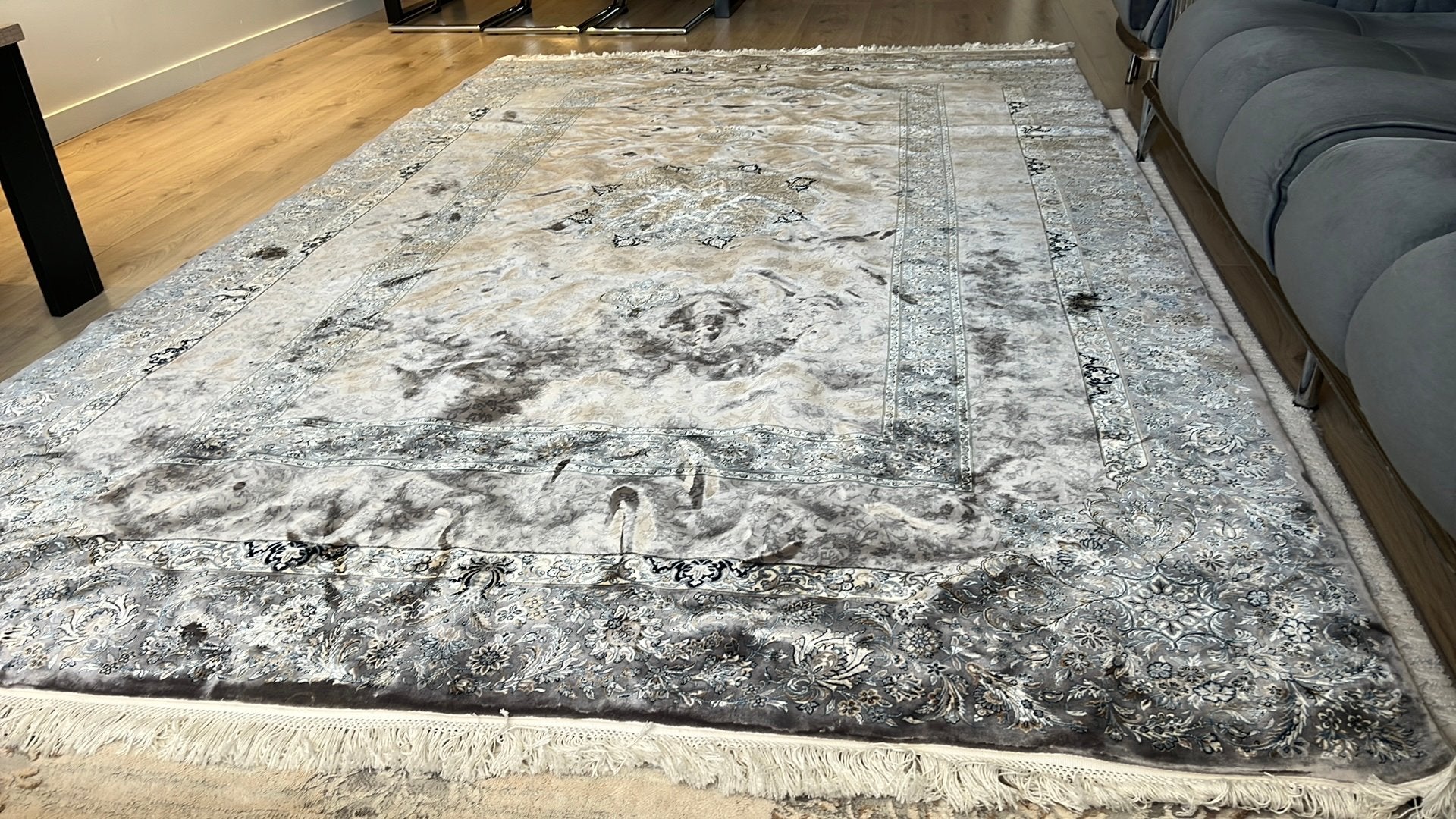 Tapijt (zijden), Ophalen of Verzenden, Zo goed als nieuw, Rechthoekig, 200 cm of meer