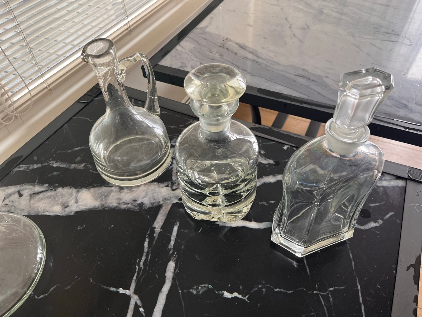 Set van vintage glazen karaffen/kannen, Antiek en Kunst, Ophalen