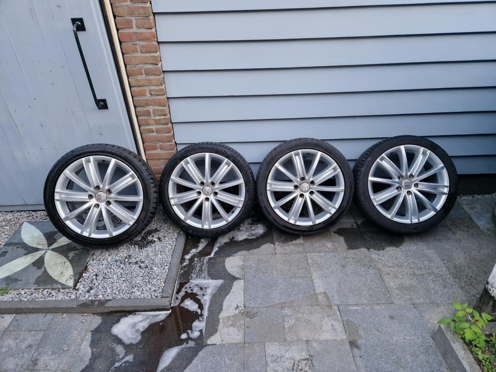 Originele Volkswagen New York Velgen 18 inch 5x112, Auto-onderdelen, Banden en Velgen, 18 inch, Gebruikt, Banden en Velgen, Ophalen of Verzenden