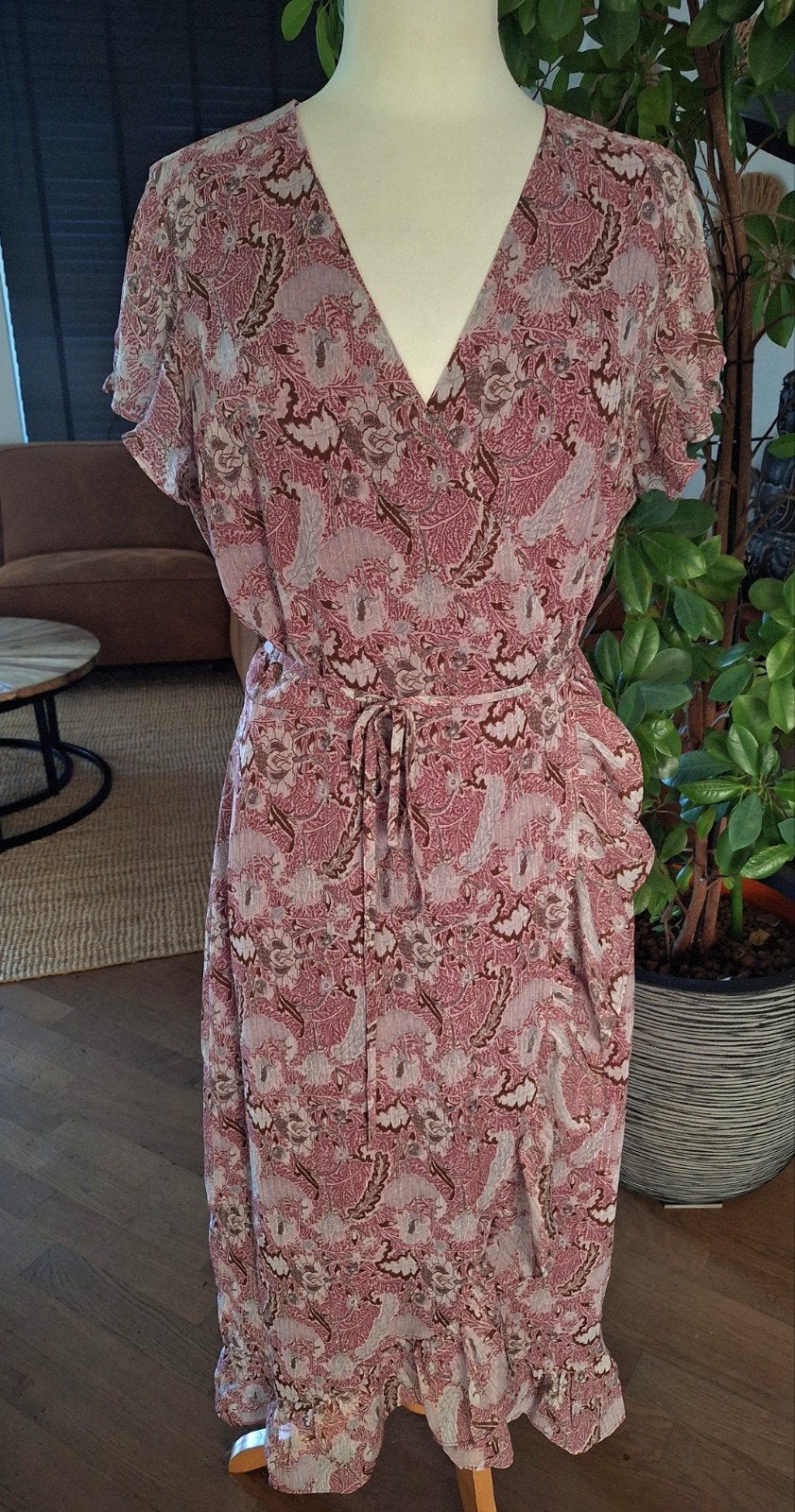 Zgan, prachtige zomerjurk Freebird,XL, Maat 46/48 (XL) of groter, Ophalen of Verzenden, Zo goed als nieuw, Roze