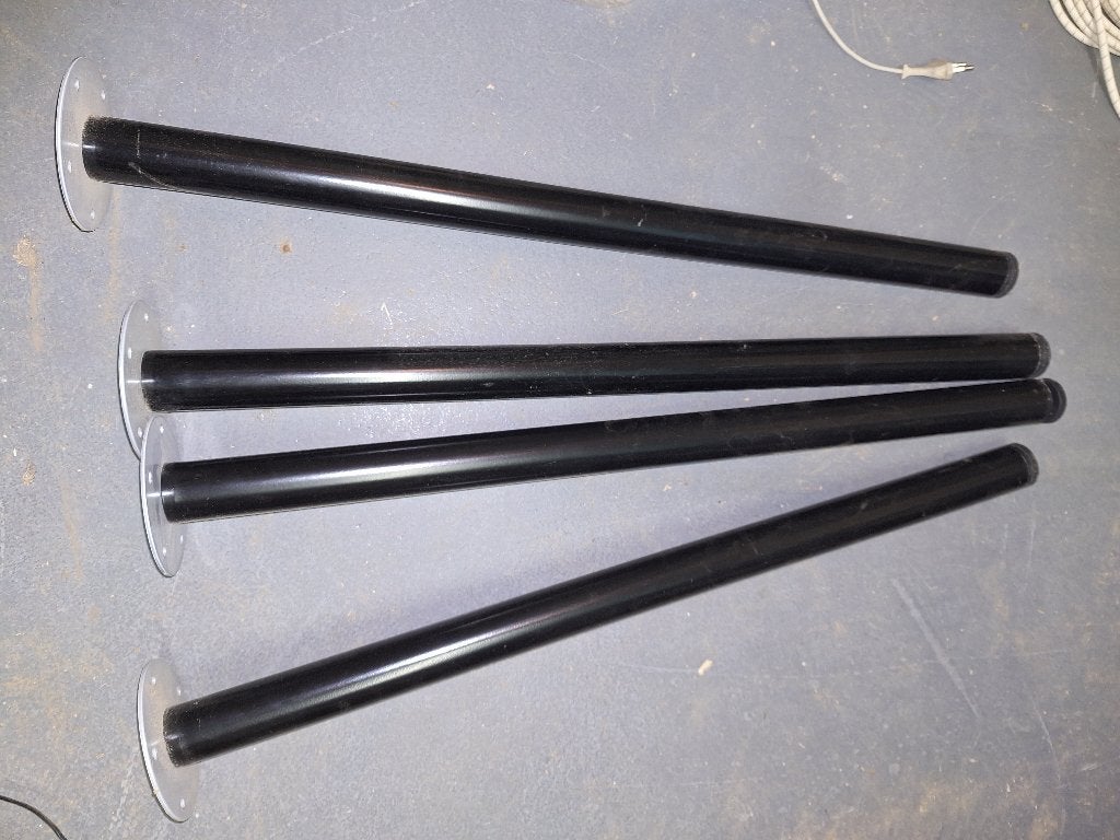 tafelpoten, Tafelpoot, Minder dan 50 cm, 50 tot 100 cm, Rond