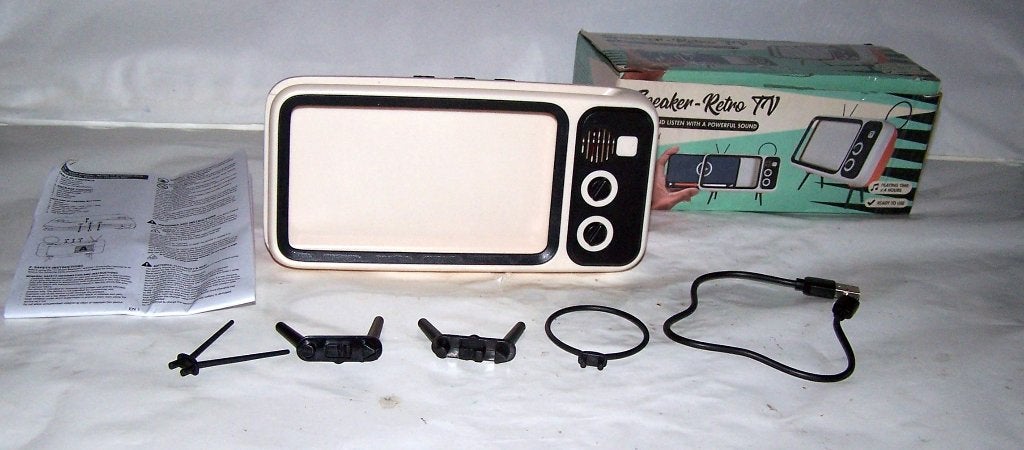 Bluetooth Speaker-Retro TV voor Smartphone. Nieuw in doos., Overige merken, Ophalen of Verzenden, Draagbare speaker, Minder dan 60 watt