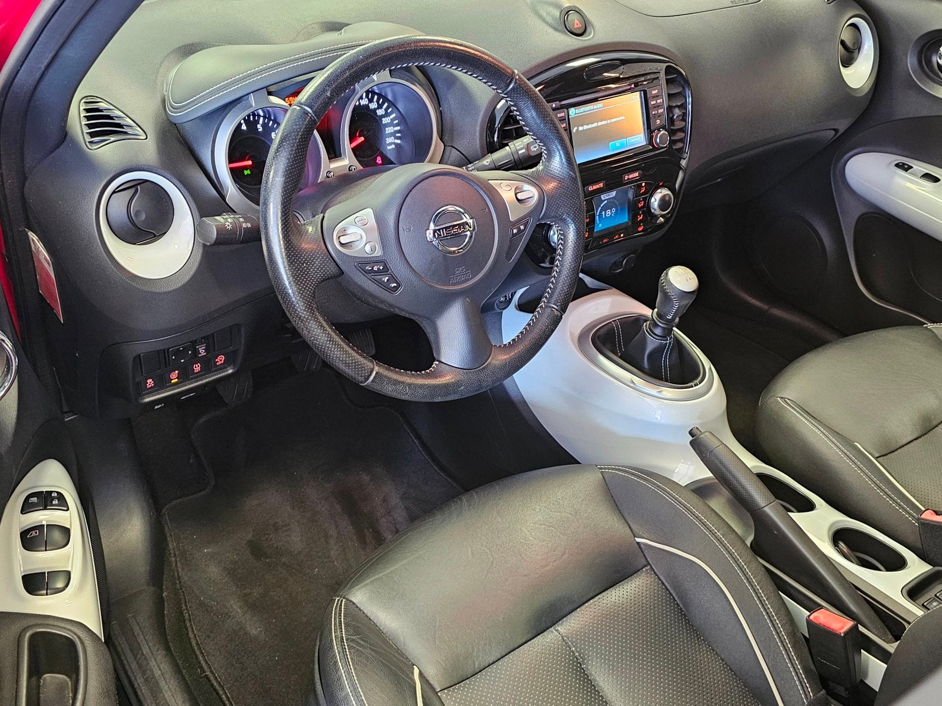Nissan Juke 1.2 DIG-T S/S Tekna |1E EIG|Laag KM|CRUISE|NAVI|, Auto's, Nissan, Voorwielaandrijving, 639 kg, 116 pk, Leder