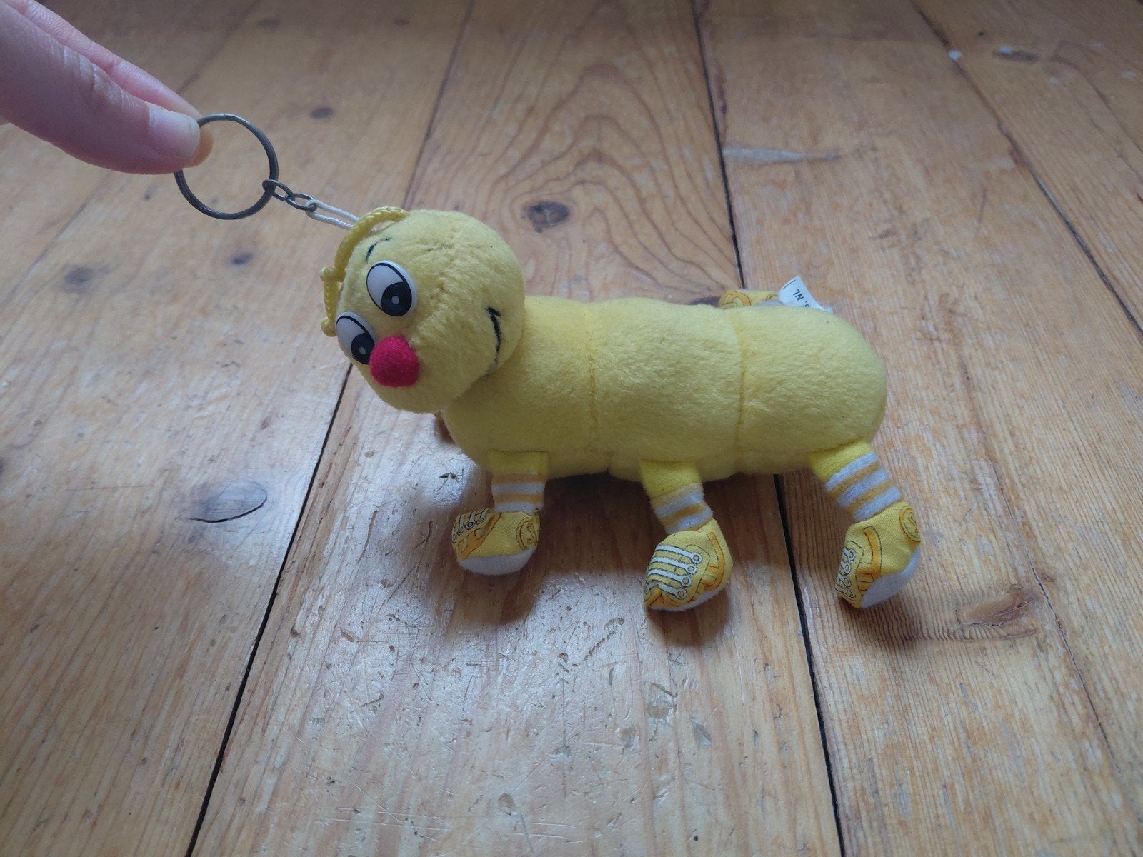sleutelhanger rups knuffel dier insect, Kinderen en Baby's, Overige merken, Overige typen, Ophalen of Verzenden, Zo goed als nieuw