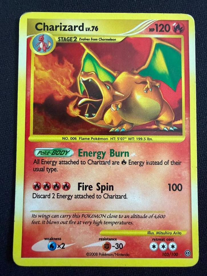 Charizard Stormfront Holo 103/100, Hobby en Vrije tijd, Verzamelkaartspellen | Pokémon, Ophalen of Verzenden, Gebruikt, Losse kaart
