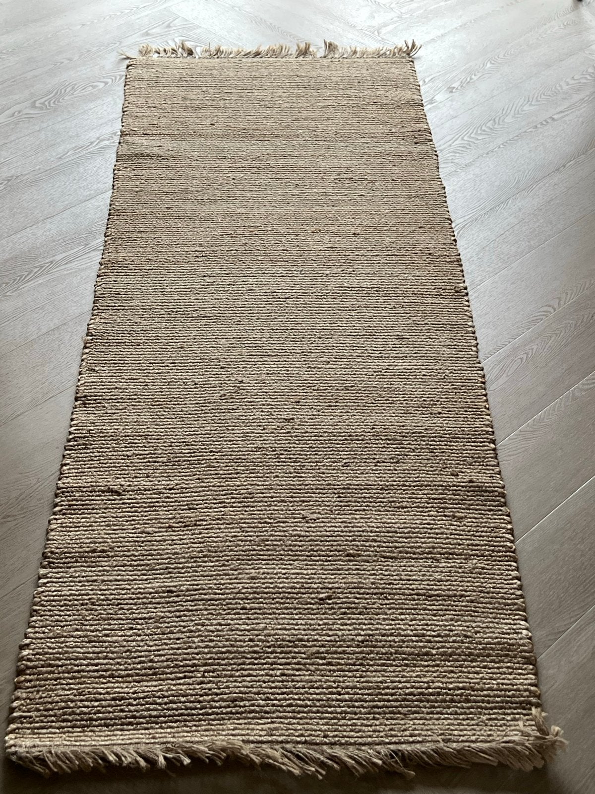 Nieuw H&M Jute Kleed 70x200cm, Beige, Nieuw, 150 tot 200 cm, Rechthoekig
