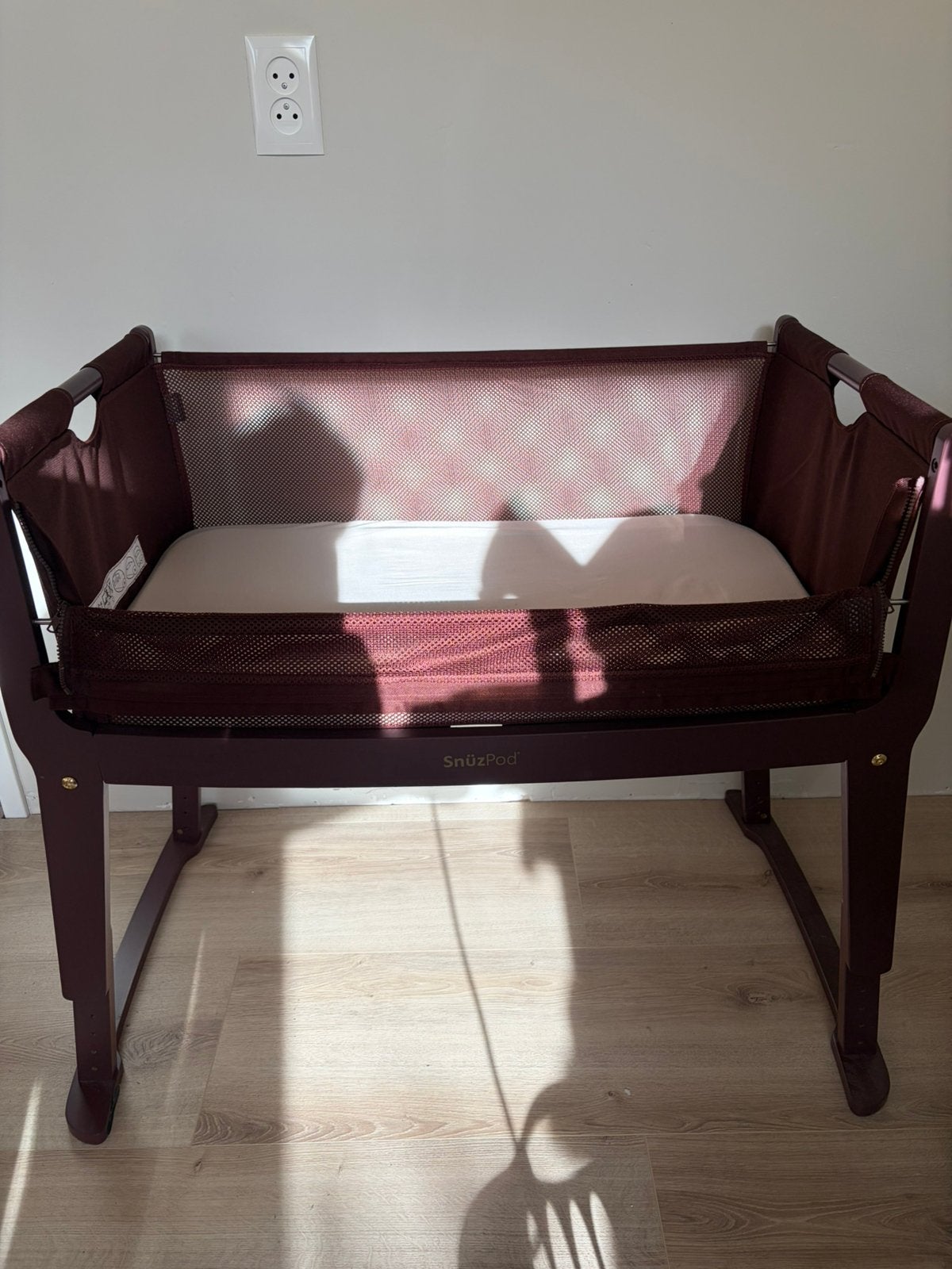 Snuzpod studio cosleeper rome red inclusief accessoires, Ophalen, Zo goed als nieuw, Wieg