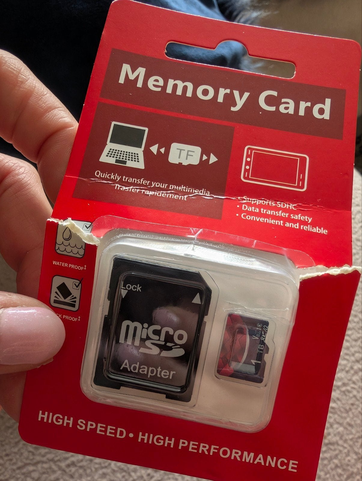 sd kaart 1TB, 1 TB of meer, Nieuw, Ophalen of Verzenden, Fotocamera