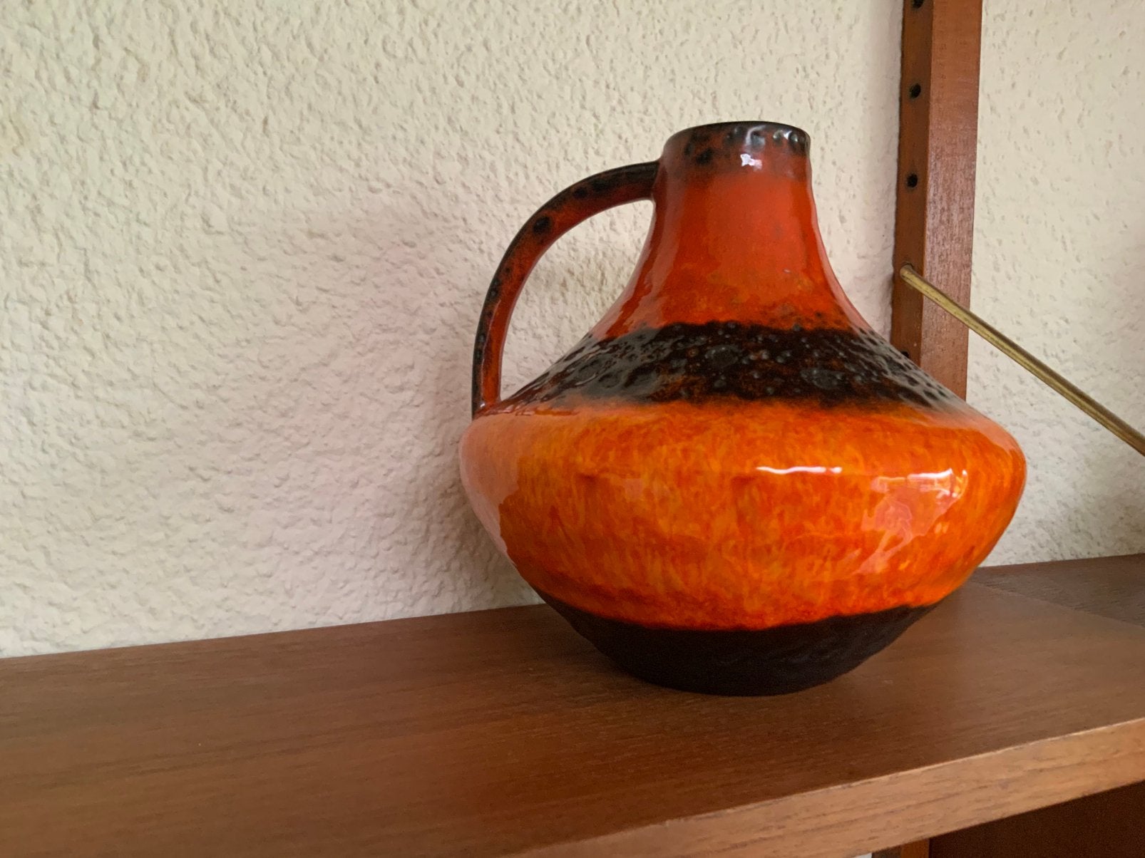 Vintage retro W.Germany fat lava vaas Carstens Tonnieshof, Ophalen of Verzenden