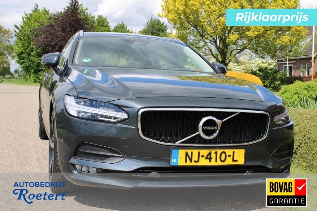 Volvo V90 2.0 T5 Momentum 254 pk ECC/Cruise/Navi/Stoelverwar, Auto's, Volvo, Bedrijf, V90, ABS, Adaptive Cruise Control, Airbags
