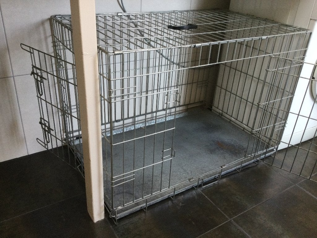 Hondenbench staal, zware, degelijke kwaliteit, Ophalen, Gebruikt