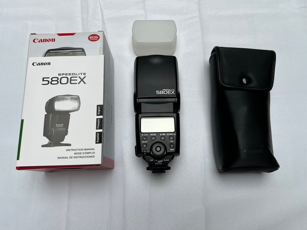 Canon Speedlite 580EX Flitser, TTL, Canon, Canon, Externe flitser