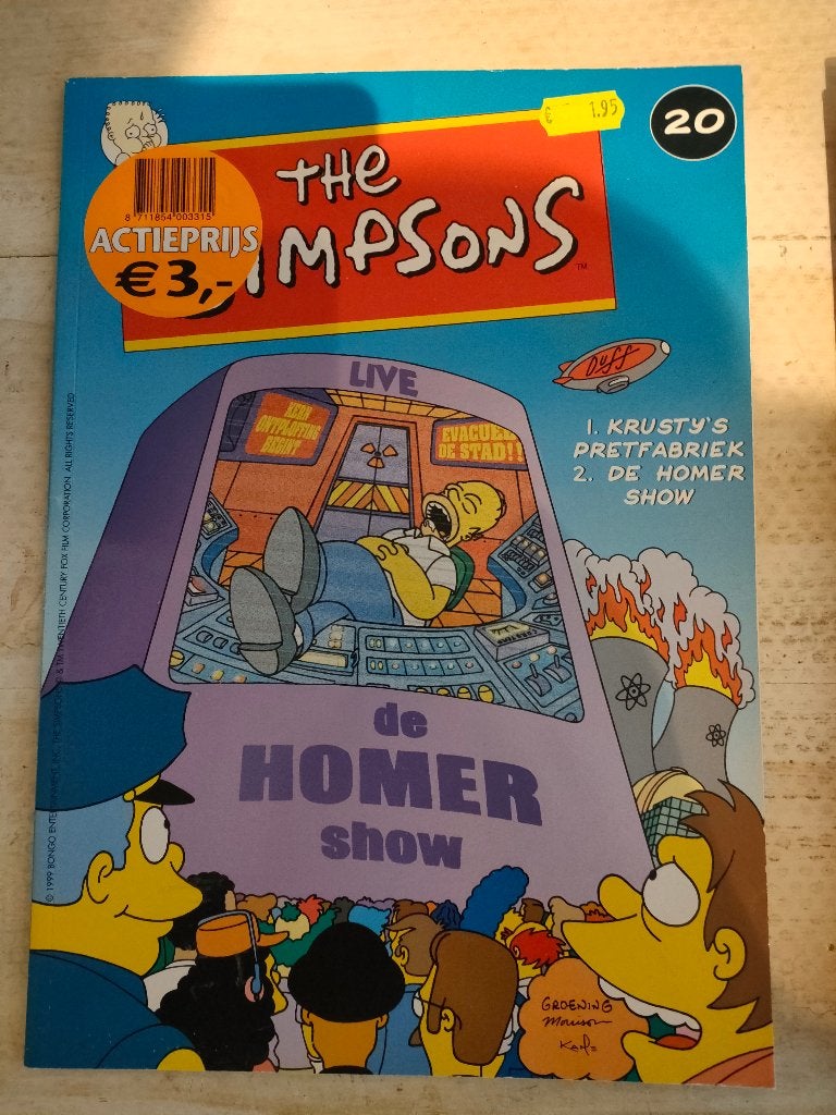 THE SIMPSONS nr. 20 (jfb-1€), Boeken, Stripboeken, Eén stripboek, Ophalen of Verzenden, Gelezen