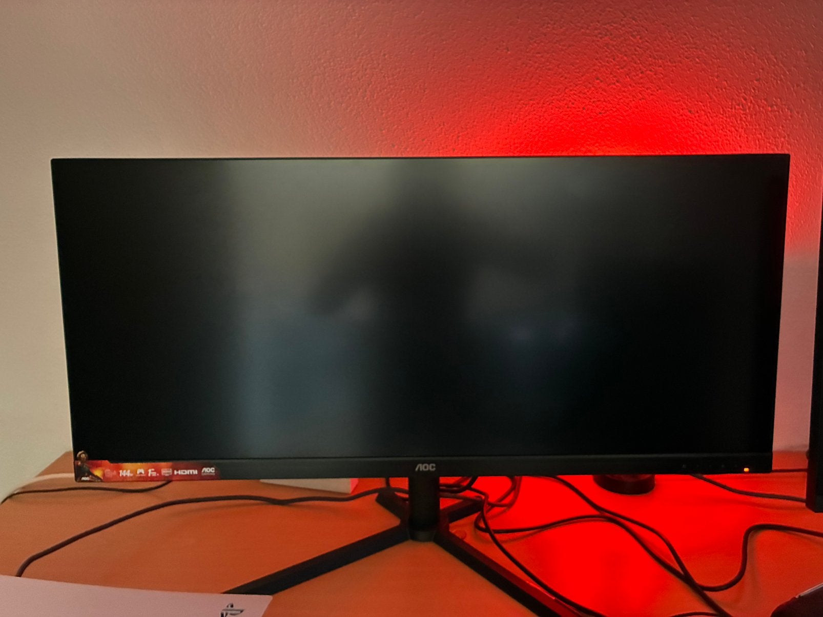 AOC U34G3XM/EU– 34” Ultrawide Gaming Monitor – 144Hz – UWQHD, Computers en Software, Monitoren, HDMI, 101 t/m 150 Hz, VA, Zo goed als nieuw
