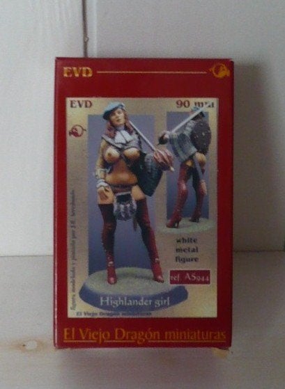 Tinnen figuur van halfnaakte ‘Highlander girl’, Ophalen of Verzenden, Zo goed als nieuw