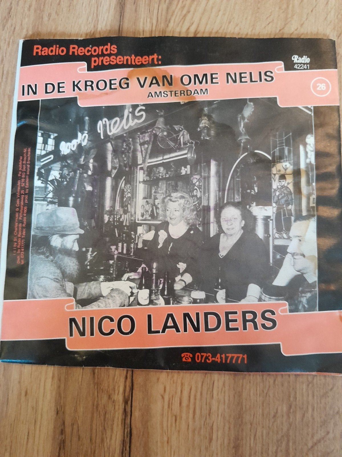 nico landers 7 inch in de kroeg vam ome nelis, Ophalen of Verzenden, Zo goed als nieuw, Nederlandstalig
