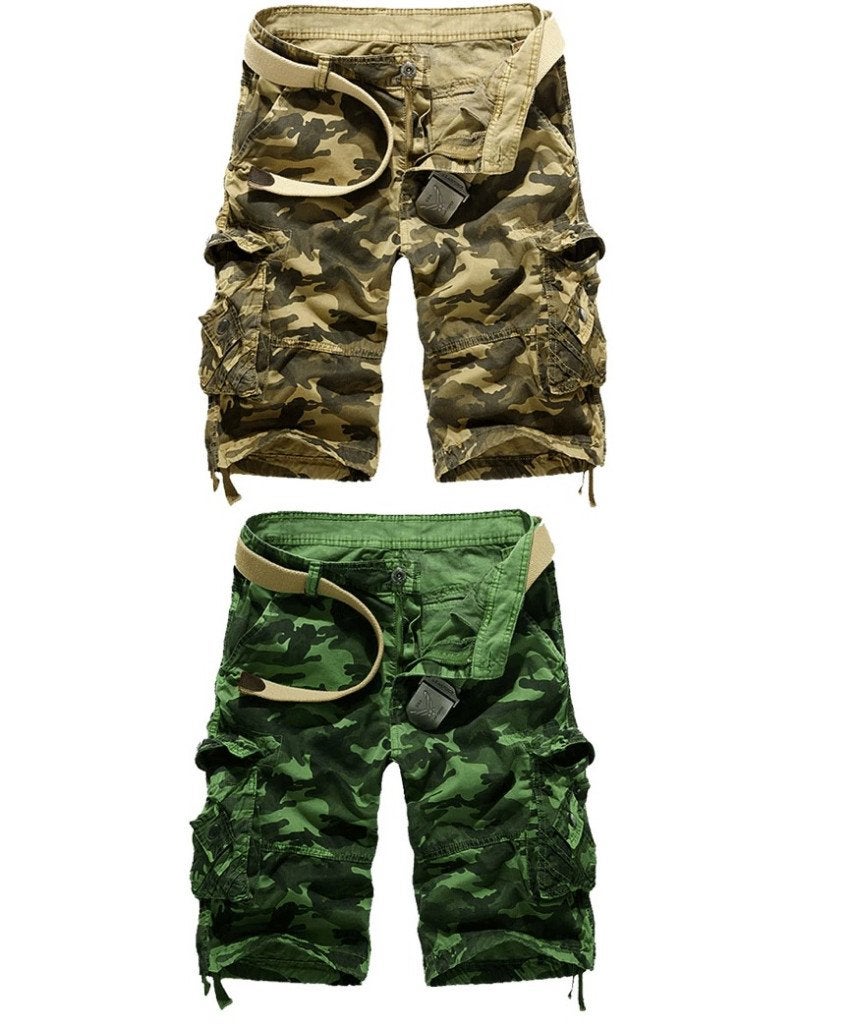 Heren cargo camouflage korte broek kortebroek leger, Verzenden, Nieuw, Overige kleuren