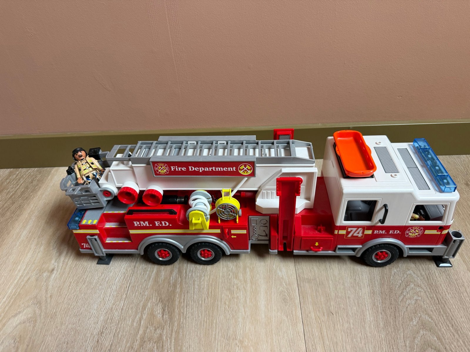 Playmobil 70935 Amerikaanse brandweerwagen, Gebruikt, Complete set, Voertuig, Ophalen of Verzenden