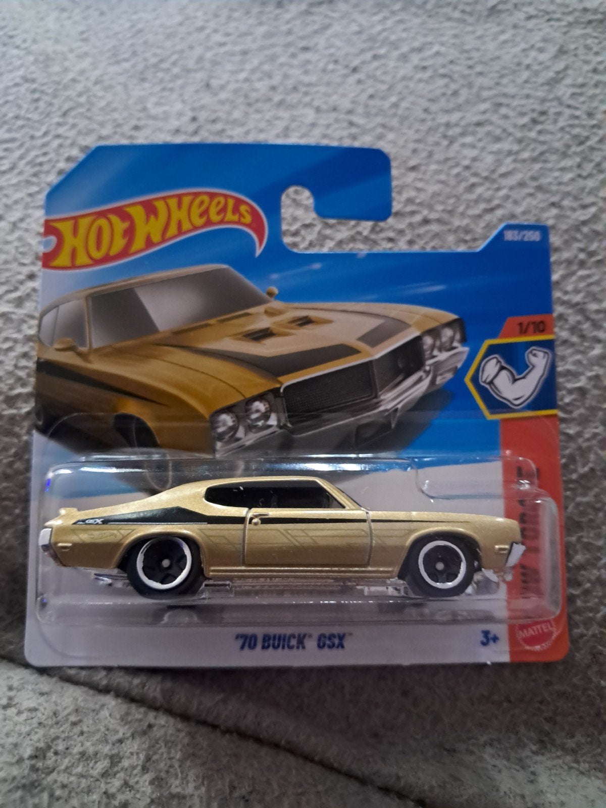 Hot Wheels '70 Buick GSX goud nieuw in verpakking, Ophalen of Verzenden, Nieuw, Auto