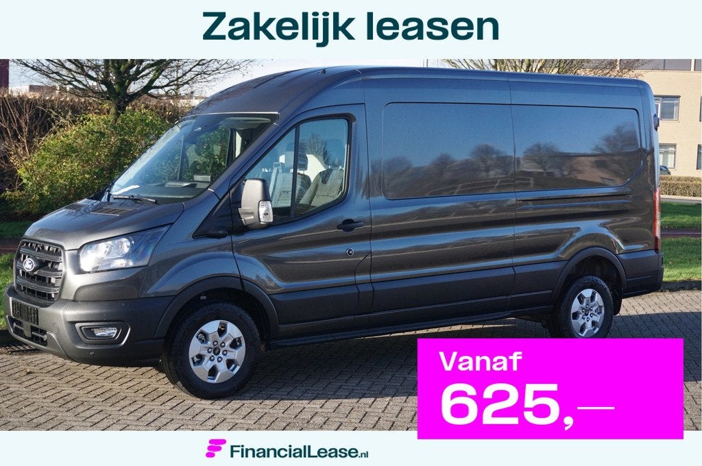 Ford Transit 350L 130PK AUT L3H2 BPM VRIJ! Sync4 Navi, 360 C, 4 cilinders, Met garantie (alle), 2800 kg, 2100 kg