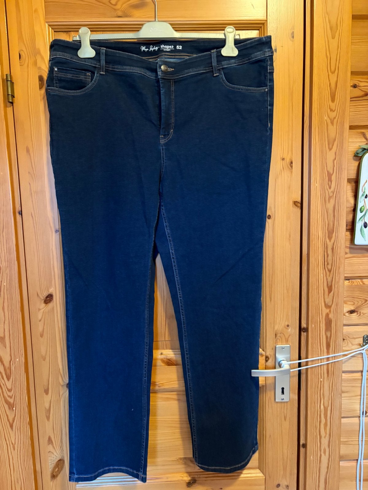 Spijkerbroek lang blauw magic simplicity shapes 52 stretch, Ophalen of Verzenden, Zo goed als nieuw, Blauw, Broek of Spijkerbroek