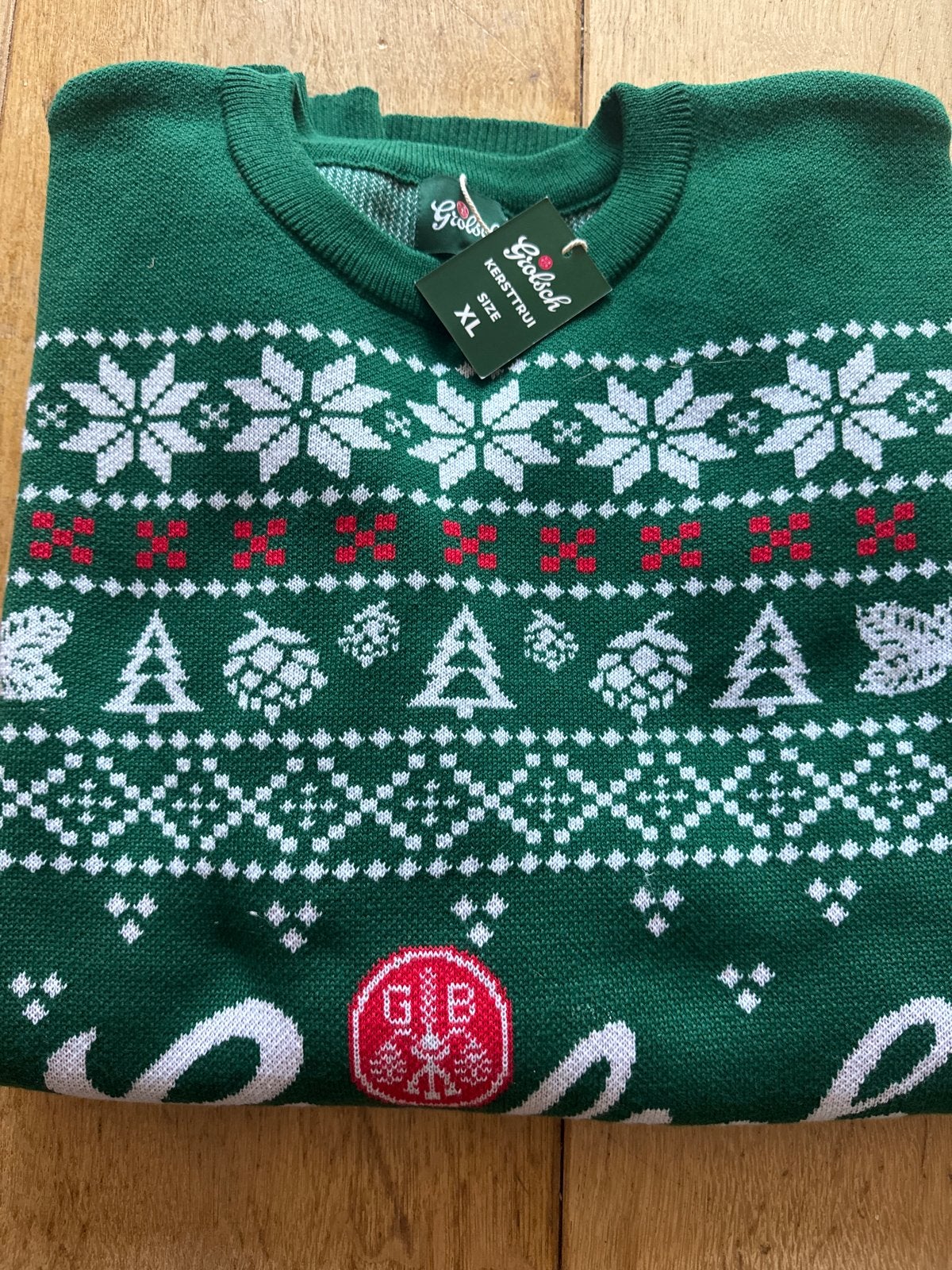 Grolsch Kersttrui - Maat XL - Nieuw met kaartjes, Ophalen of Verzenden, Nieuw, Maat 56/58 (XL), Groen