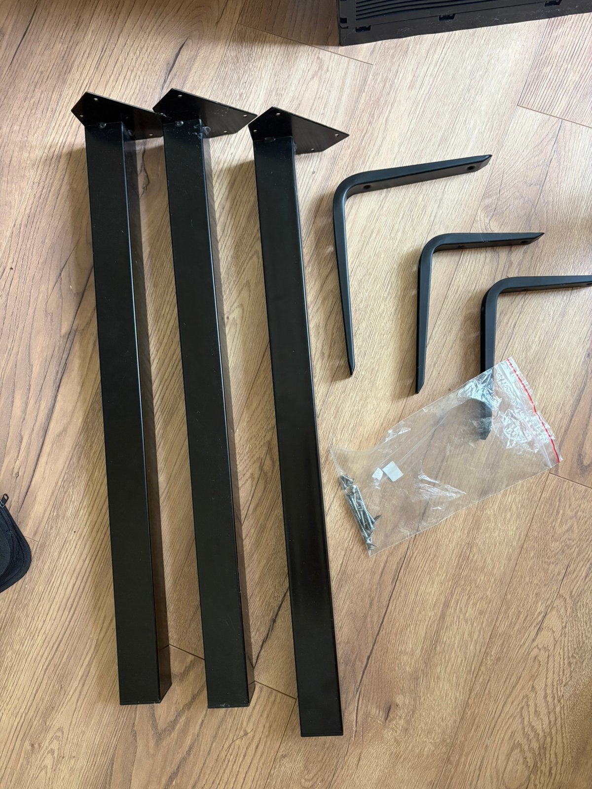 Tafelpoten en plankdragers metaal zwart, Tafelpoot, Minder dan 50 cm, 50 tot 100 cm, Vierkant