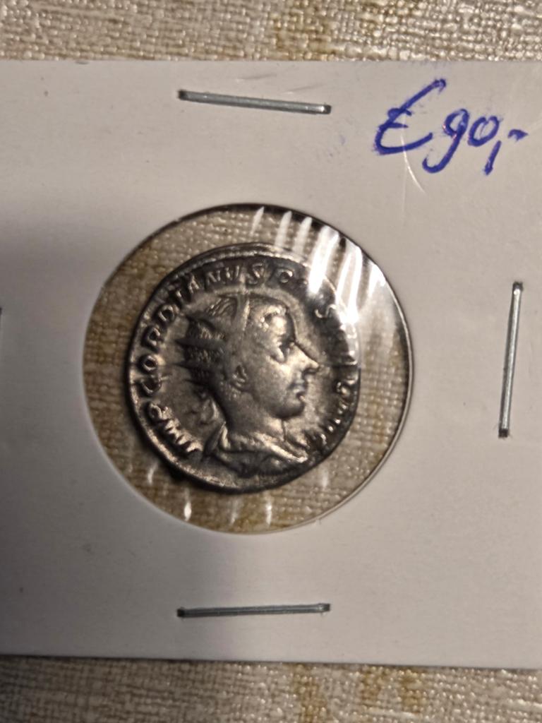 Romeinse munt Gordianus III Antoninianus, Postzegels en Munten, Munten | Nederland, Vóór koninkrijk, Zilver, Losse munt, Overige waardes