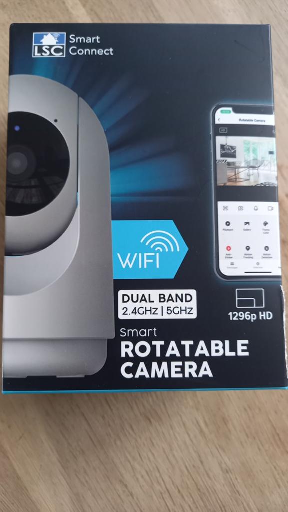 LSC Smart Connect Roterende Binnencamera 1296p HD WiFi, Ophalen of Verzenden, Nieuw