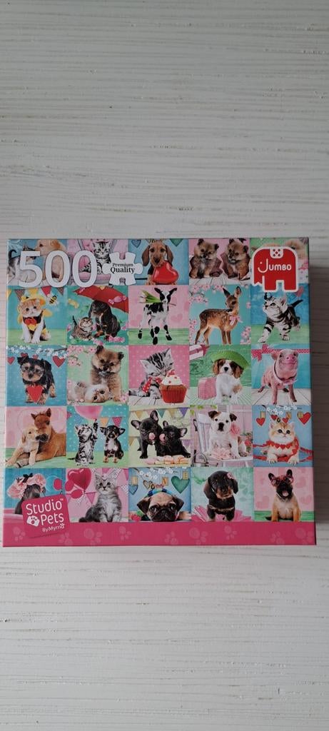 Een zeer leuke legpuzzel met daarop allerlei dieren, Ophalen of Verzenden, 500 t/m 1500 stukjes